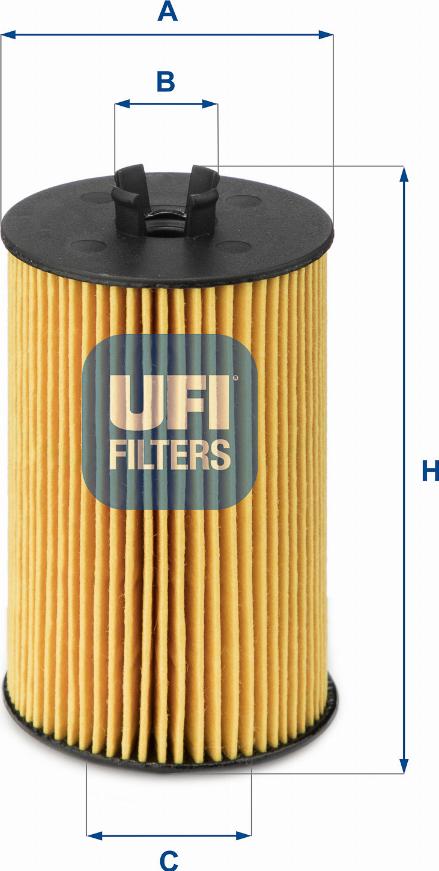 UFI 25.012.00 - Oil Filter autospares.lv