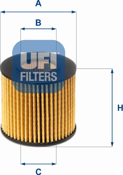 UFI 25.086.00 - Oil Filter autospares.lv