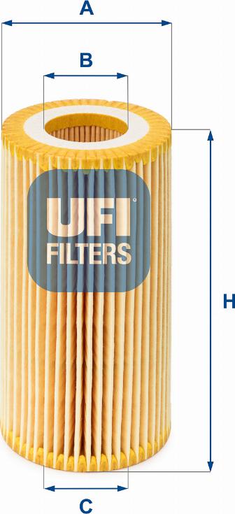 UFI 25.039.00 - Oil Filter autospares.lv