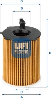 UFI 25.037.00 - Oil Filter autospares.lv