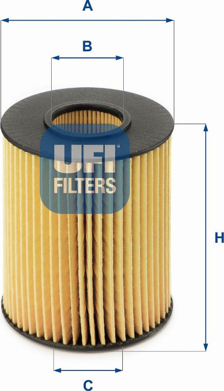 UFI 25.077.00 - Oil Filter autospares.lv