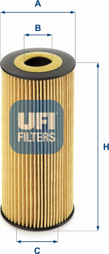 UFI 25.198.00 - Oil Filter autospares.lv