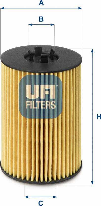 UFI 25.144.00 - Oil Filter autospares.lv