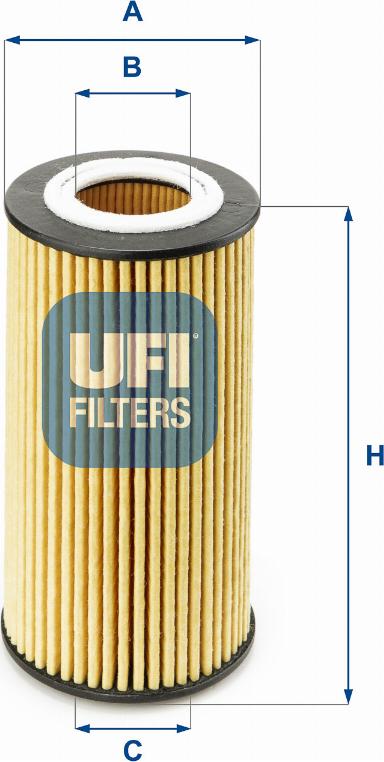 UFI 25.154.00 - Oil Filter autospares.lv