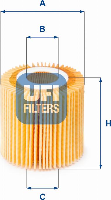UFI 25.150.00 - Oil Filter autospares.lv