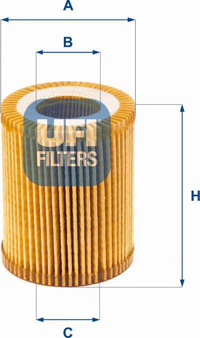 UFI 25.164.00 - Oil Filter autospares.lv