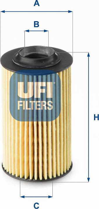 UFI 25.163.00 - Oil Filter autospares.lv