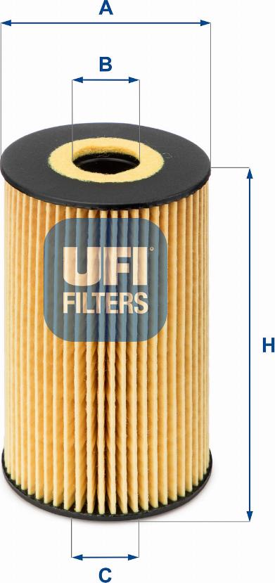 UFI 25.106.00 - Oil Filter autospares.lv