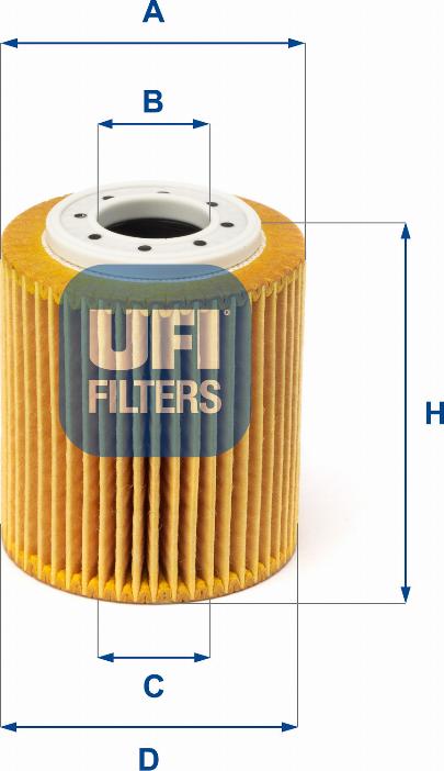 UFI 25.216.00 - Oil Filter autospares.lv