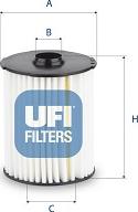 UFI 25.228.00 - Oil Filter autospares.lv