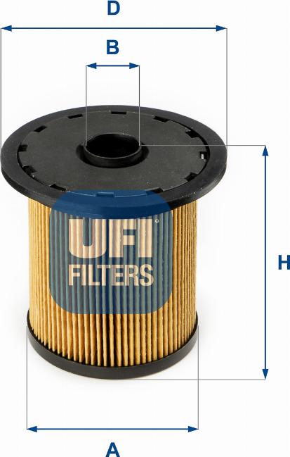 UFI 26.690.00 - Fuel filter autospares.lv