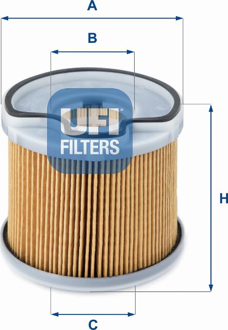 UFI 26.691.00 - Fuel filter autospares.lv