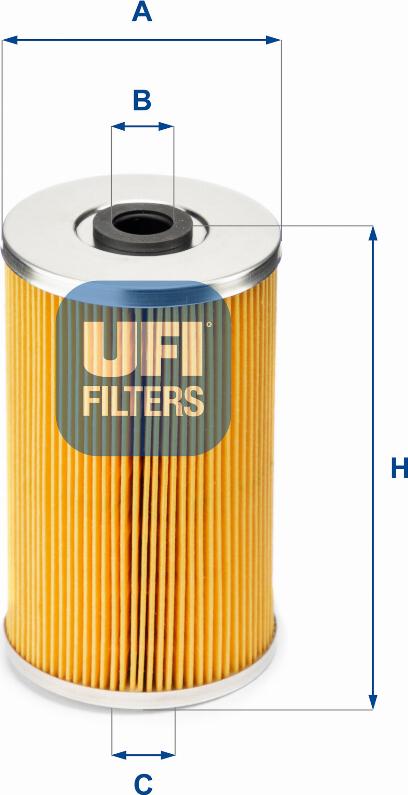 UFI 26.609.00 - Fuel filter autospares.lv