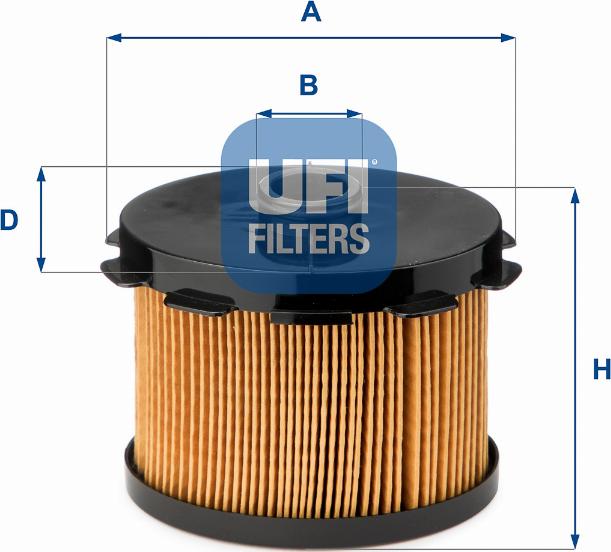 UFI 26.688.00 - Fuel filter autospares.lv