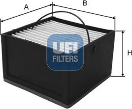 UFI 26.062.00 - Fuel filter autospares.lv