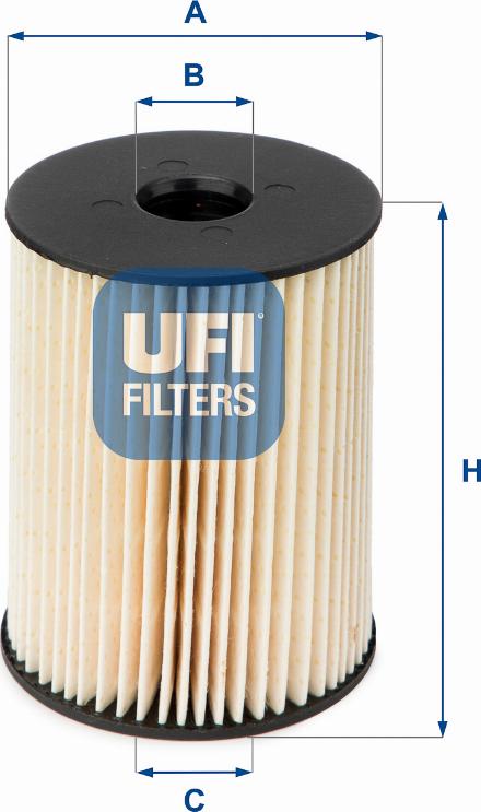 UFI 26.054.00 - Fuel filter autospares.lv