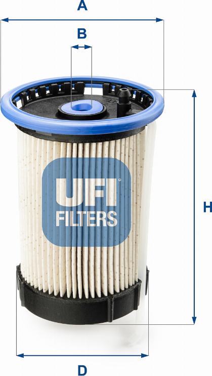 UFI 26.065.00 - Fuel filter autospares.lv
