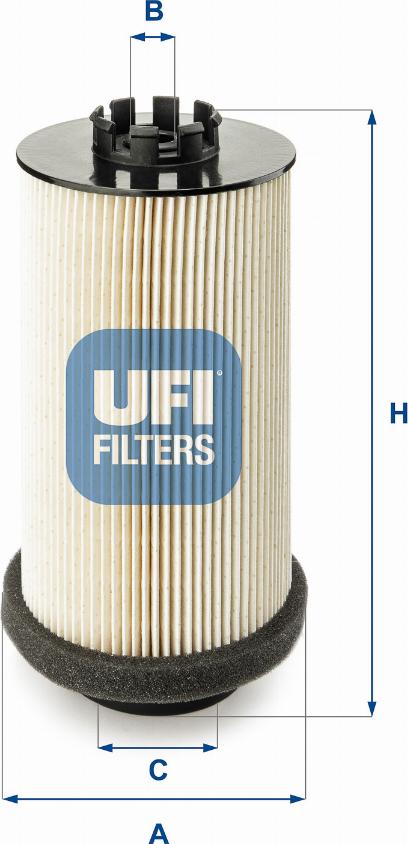 UFI 26.001.00 - Fuel filter autospares.lv