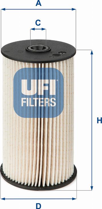 UFI 26.007.00 - Fuel filter autospares.lv