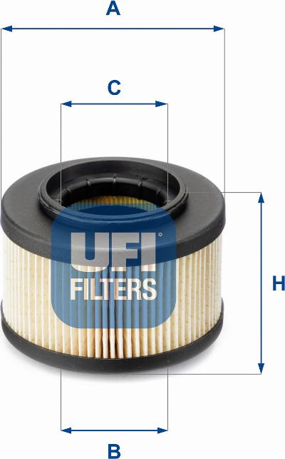 UFI 26.013.00 - Fuel filter autospares.lv