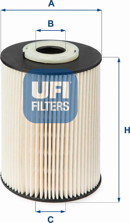 UFI 26.020.00 - Fuel filter autospares.lv