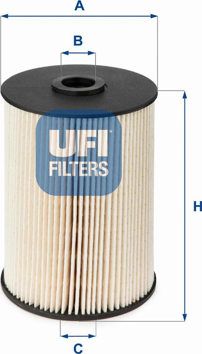 UFI 26.021.00 - Fuel filter autospares.lv