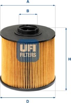 UFI 26.149.00 - Fuel filter autospares.lv