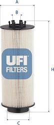 UFI 26.146.00 - Fuel filter autospares.lv