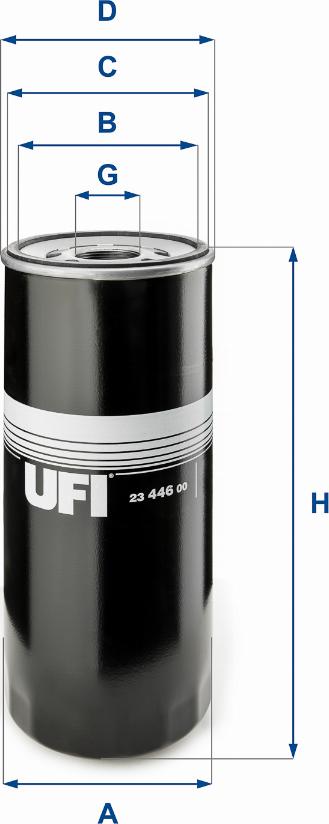 UFI 23.446.00 - Oil Filter autospares.lv