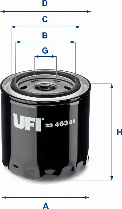 UFI 23.463.00 - Oil Filter autospares.lv