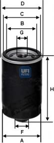 UFI 23.462.00 - Oil Filter autospares.lv