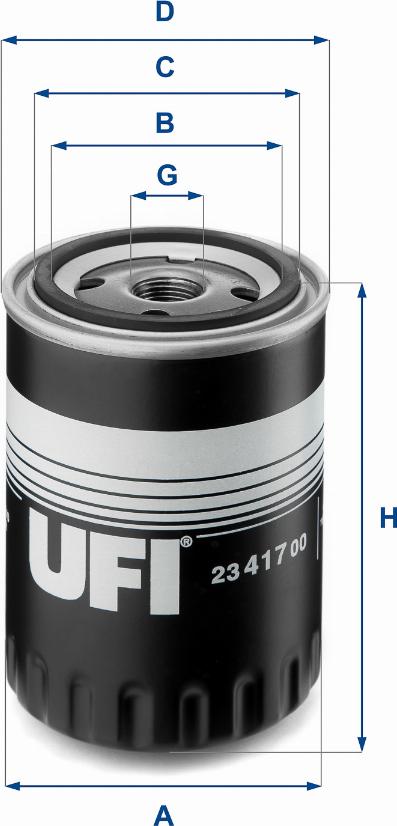 UFI 23.417.00 - Oil Filter autospares.lv