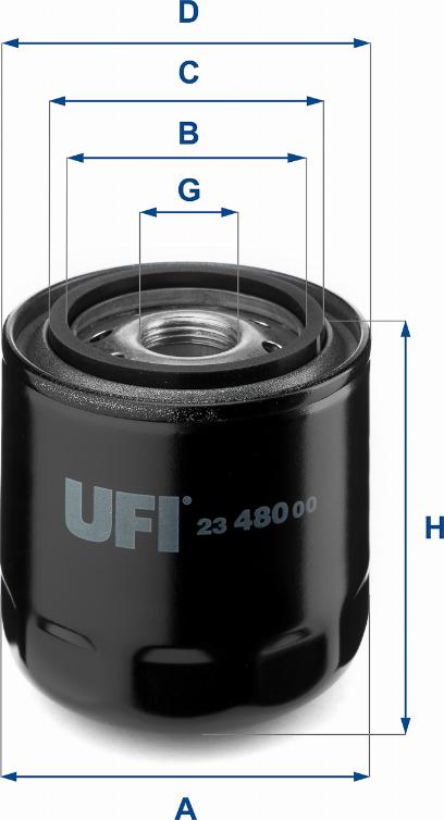 UFI 23.480.00 - Oil Filter autospares.lv