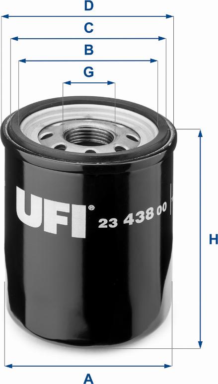 UFI 23.438.00 - Oil Filter autospares.lv