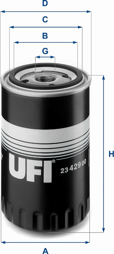 UFI 23.429.00 - Oil Filter autospares.lv