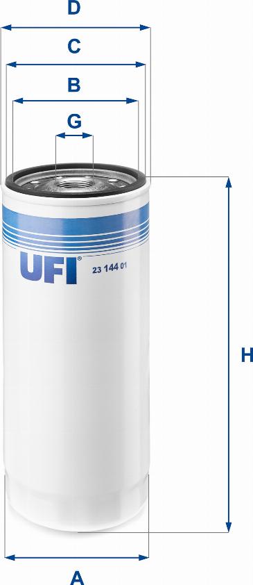 UFI 23.144.01 - Oil Filter autospares.lv