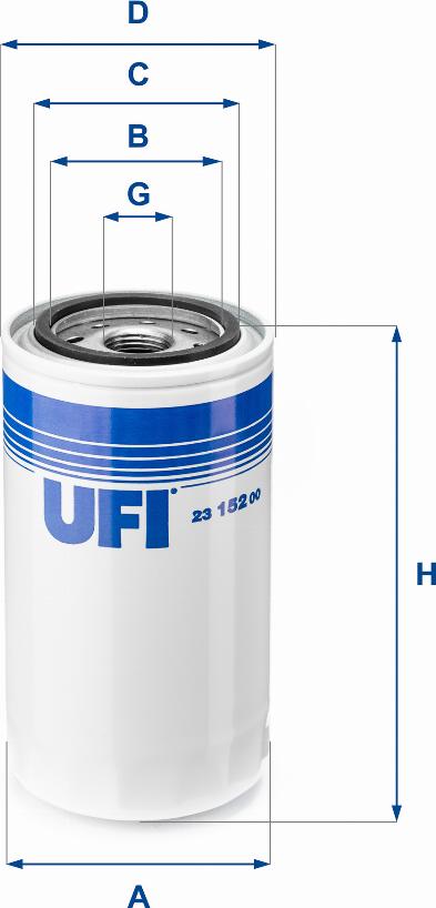 UFI 23.152.00 - Oil Filter autospares.lv