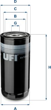 UFI 23.106.01 - Oil Filter autospares.lv
