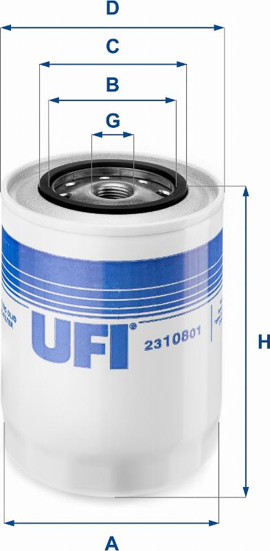 UFI 23.108.01 - Oil Filter autospares.lv