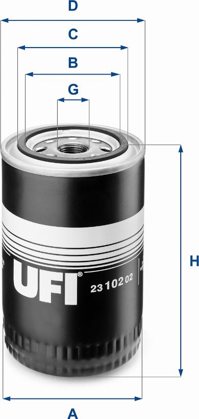 UFI 23.102.02 - Oil Filter autospares.lv