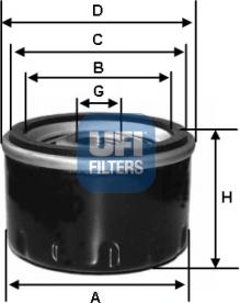UFI 23.402.00 - Oil Filter autospares.lv