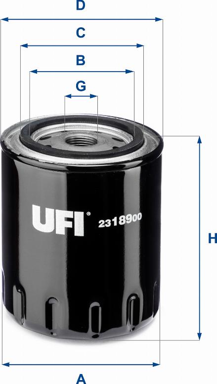 UFI 23.189.00 - Oil Filter autospares.lv