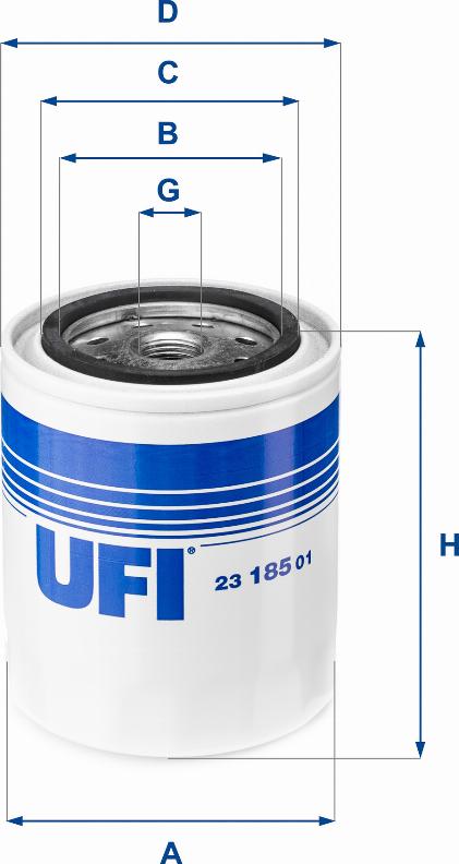 UFI 23.185.01 - Oil Filter autospares.lv