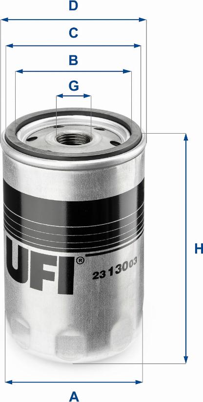 UFI 23.130.03 - Oil Filter autospares.lv