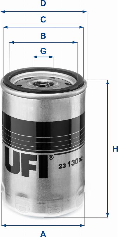 UFI 23.130.02 - Oil Filter autospares.lv