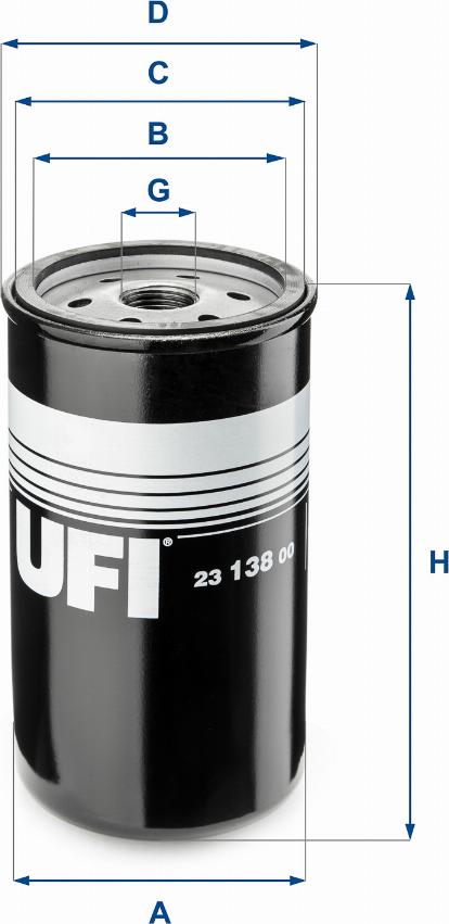 UFI 23.138.00 - Oil Filter autospares.lv