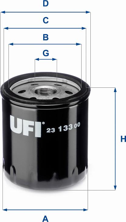 UFI 23.133.00 - Oil Filter autospares.lv