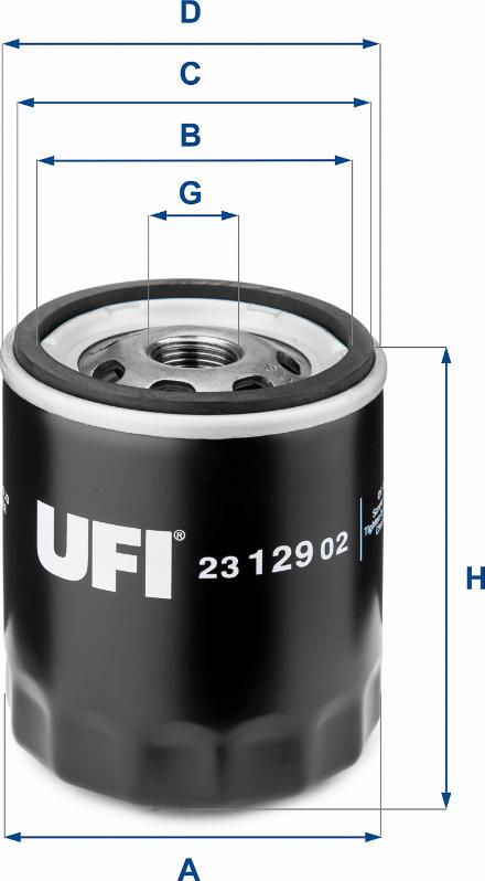 UFI 23.129.02 - Oil Filter autospares.lv