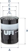 UFI 23.121.00 - Oil Filter autospares.lv