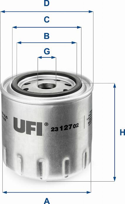 UFI 23.127.02 - Oil Filter autospares.lv